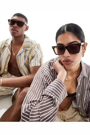 Le Specs Chante square sunglasses in tortoiseshell