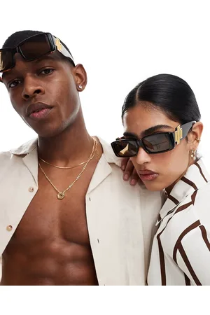 Le Specs Cruel intentions rectangle sunglasses in tortoiseshell