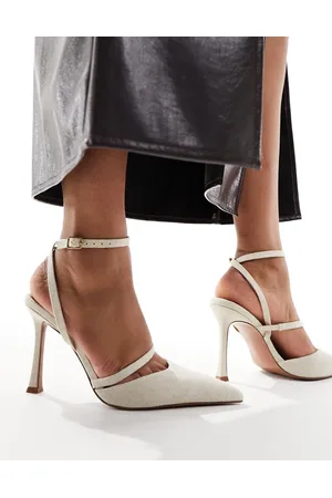 ASOS Present high heeled shoes in natural fabrication