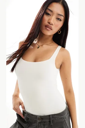 Cotton On Cotton On soft lounge square neck bodysuit in cream