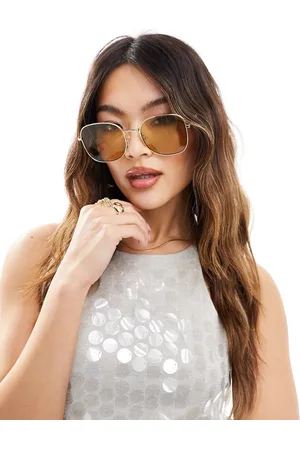 Le Specs Metamorphosis oversized round sunglasses in