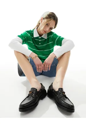 ASOS Maritime leather boat shoe in