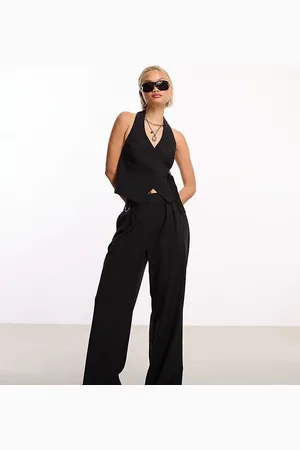 COLLUSION Tailored wide leg pants with elasticated waistband in - part of a set