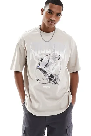 Sixth June Freedom graphic T-shirt in beige