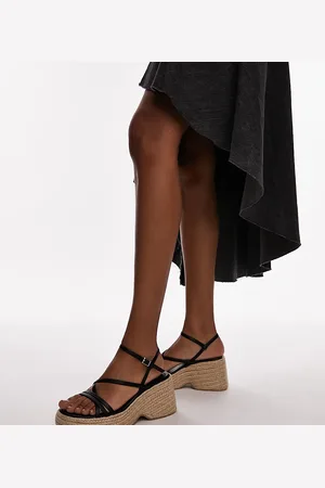 Topshop Wide Fit Jess espadrille wedges in