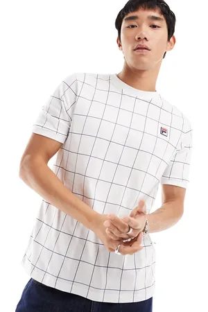 Fila Benton t-shirt with box logo in check
