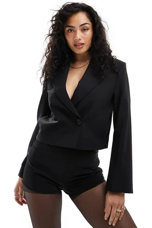 & OTHER STORIES Cropped blazer with extended shoulder in - part of a set