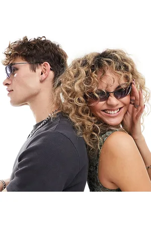Reclaimed Unisex Y2K visor sunglasses with ombre lens