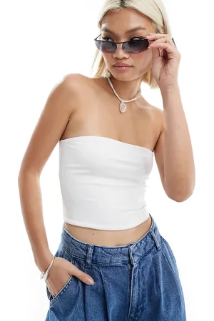 Monki Strapless top in