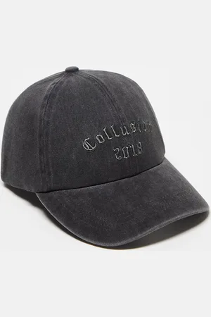 COLLUSION Unisex collegiate tonal branded cap in washed