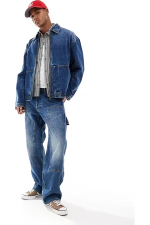 Weekday Sphere relaxed fit jeans with carpenter styling in - part of a set