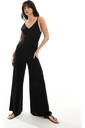 ASOS High apex wide leg jumpsuit in
