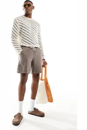 ASOS Relaxed long sleeve T-shirt in open diagonal fabrication