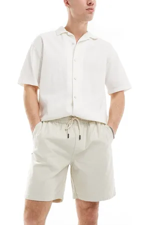 River Island Pull on shorts in light beige
