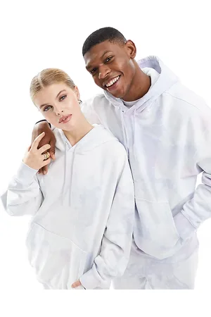 Weekday Unisex oversized hoodie in dreamy tie dye exclusive to ASOS - part of a set