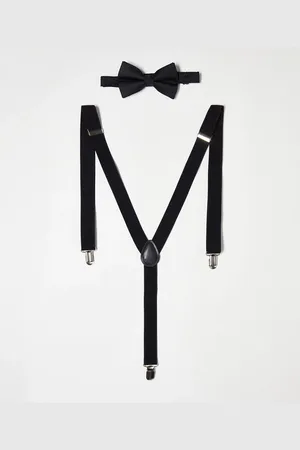 ASOS Bow tie and suspenders set in