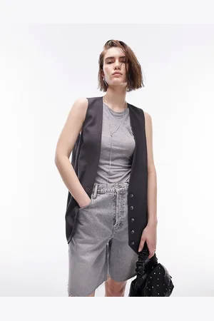 Topshop Longline vest in