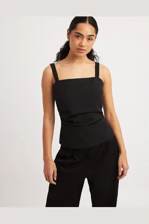NA-KD Ruched tailored cami top in