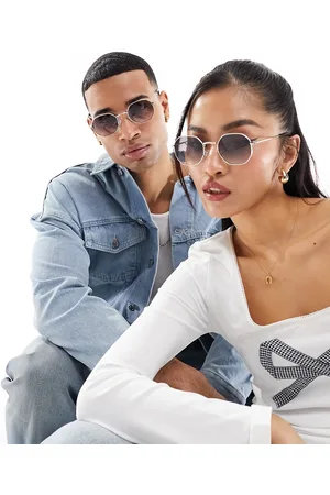 Jeepers Peepers Round metal sunglasses in