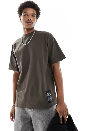 Dr Denim Miller oversized fit T-shirt in dark cedar