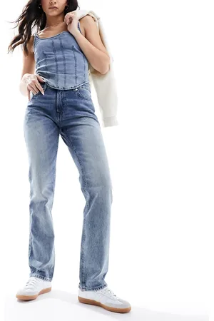 ONLY Jaci mid rise straight leg jeans in tint