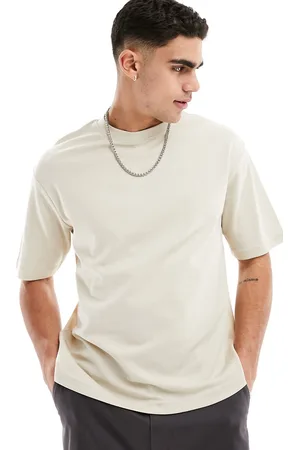 SELECTED Oversized boxy T-shirt in beige
