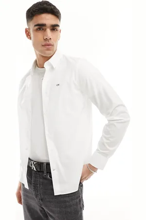 Calvin Klein Poplin stretch slim shirt in