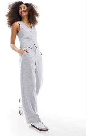 ASOS Tailored pull on pants in denim look