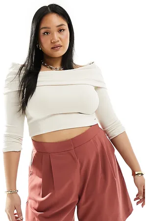 ASOS ASOS DESIGN Curve tailored longline shorts in rust
