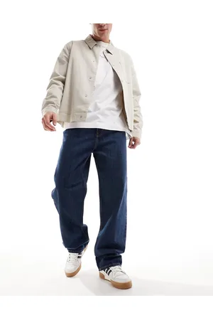 Weekday Galaxy baggy fit straight leg jeans in sapphire