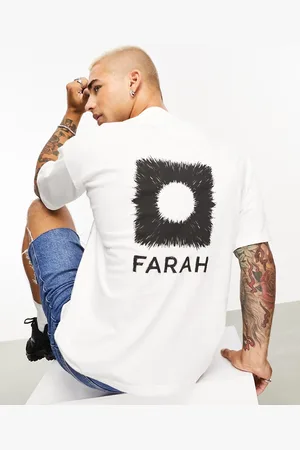 Farah Kiddus Sketch graphics back print relaxed fit t-shirt in