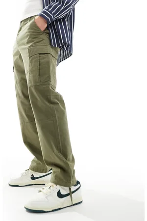 JACK & JONES Wide fit cargo pants in khaki