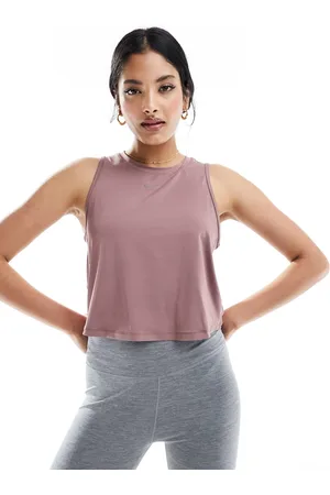 Nike Nike fitted dri -fit tank top in smoky mauve