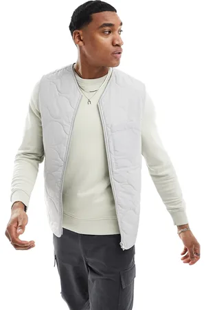 Only & Sons Onion quilted vest in ice