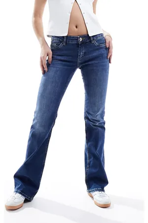 ONLY Blush low rise flared jeans in mid wash
