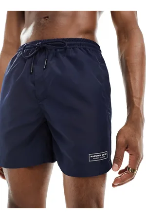 Marshall Artist Branded swim shorts in navy