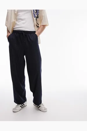Topman Wide leg pin stripe pants in
