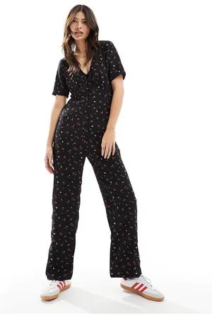 JDY Wide leg jumpsuit in floral print