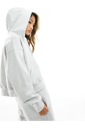 The Couture Club Emblem relaxed zip up hoodie in heather - part of a set
