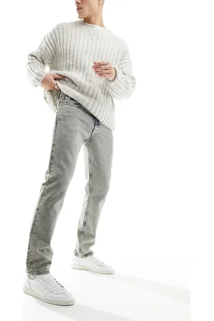 Calvin Klein Authentic straight leg jeans in mid acid wash - part of a set