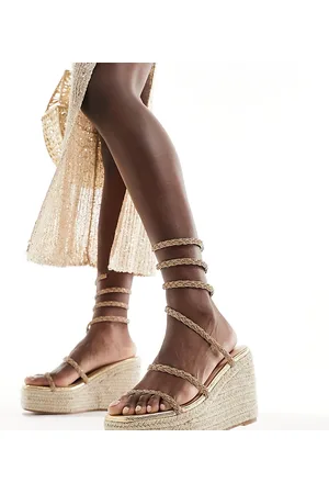 Simmi London Simmi London Wide Fit Simona embellished espadrille in