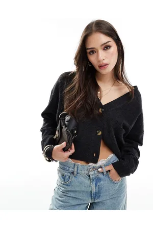 MANGO Cardigan in charcoal
