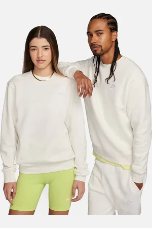 Nike Club unisex crew sweatshirt in off white