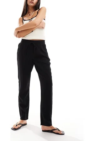 VERO MODA Linen blend tapered pants in