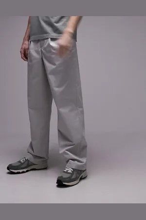 Topman Wide leg pants with pleats in