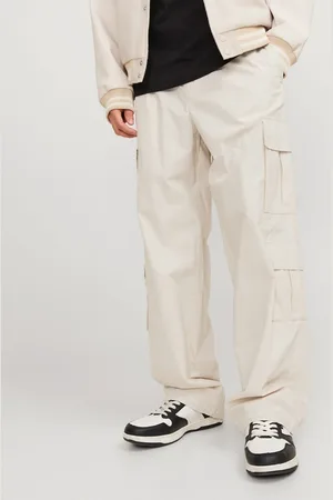 JACK & JONES Loose fit pants with double pocket in beige