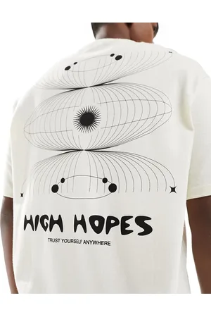 SELECTED Oversized T-shirt with high hopes back print in