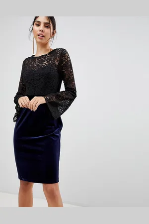 Paper Dolls Long Sleeve Lace Pencil Dress