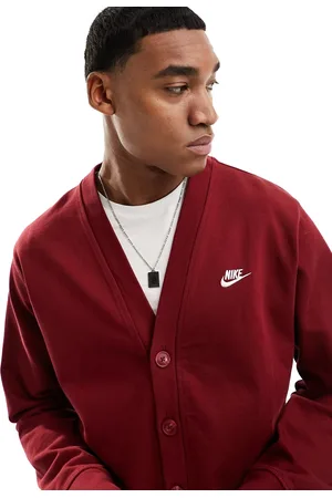 Nike Club hoodie in burgundy