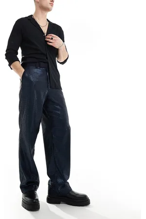 ASOS Wide leg pants with floral sequins in